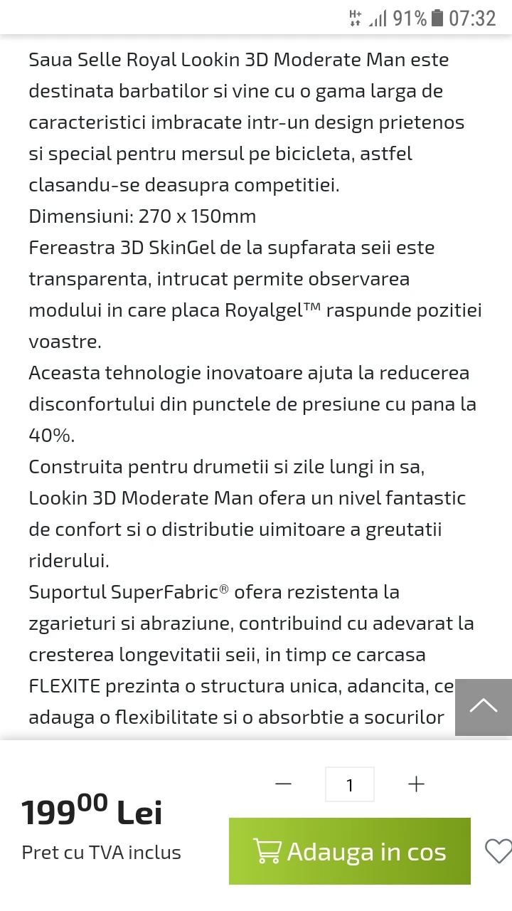 1. Selle Royal Lookin 3D Skingel Flexite