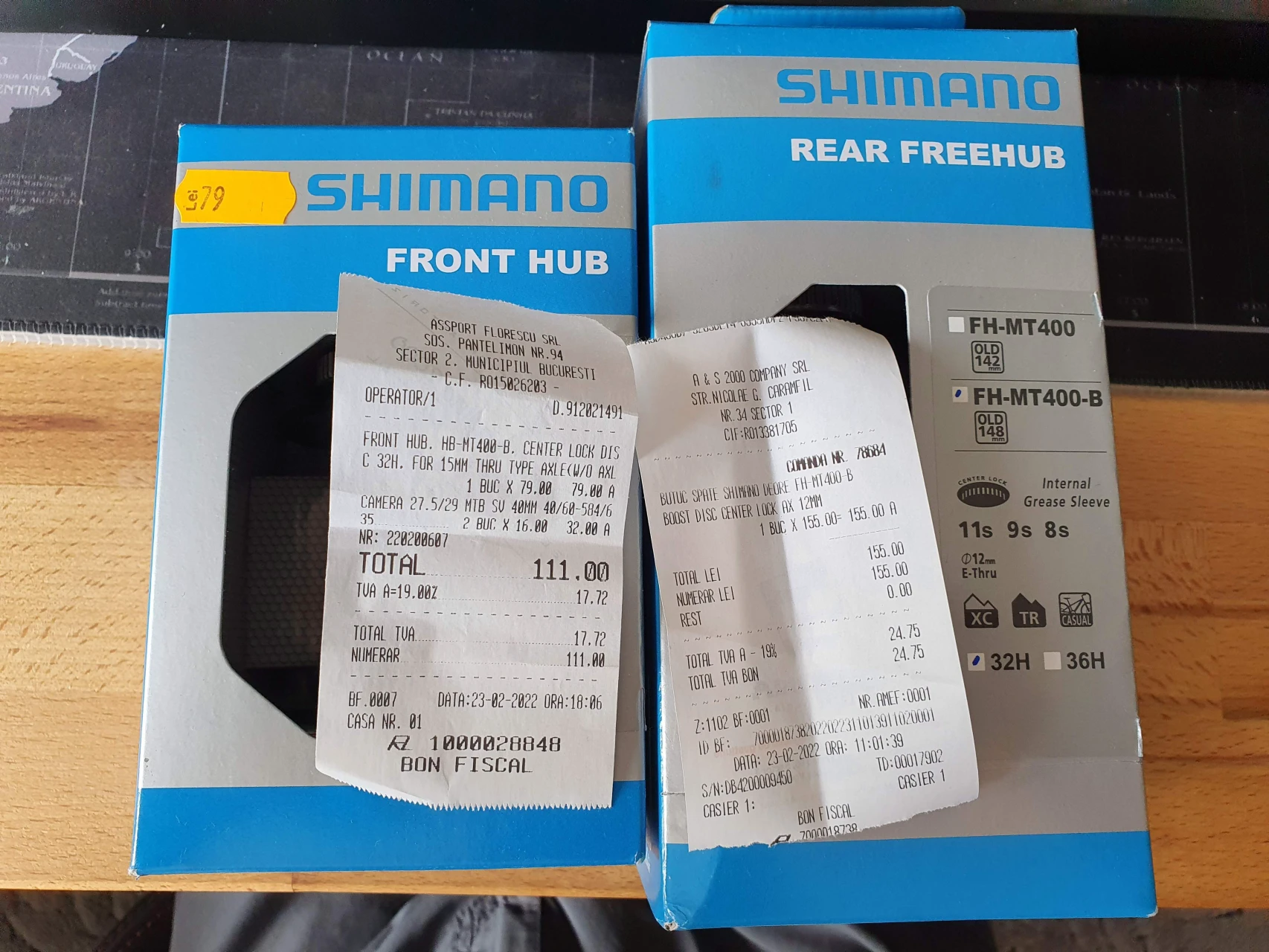 3. Set roti 29 MTB, jante WTB butuci Shimano