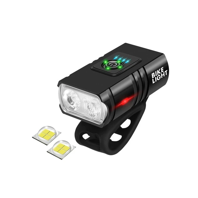 1. Lanterna, stop pentru bicicleta, LED T6, incarcare micro USB