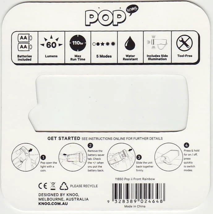 1. Lumina frontala Knog Pop II leopard