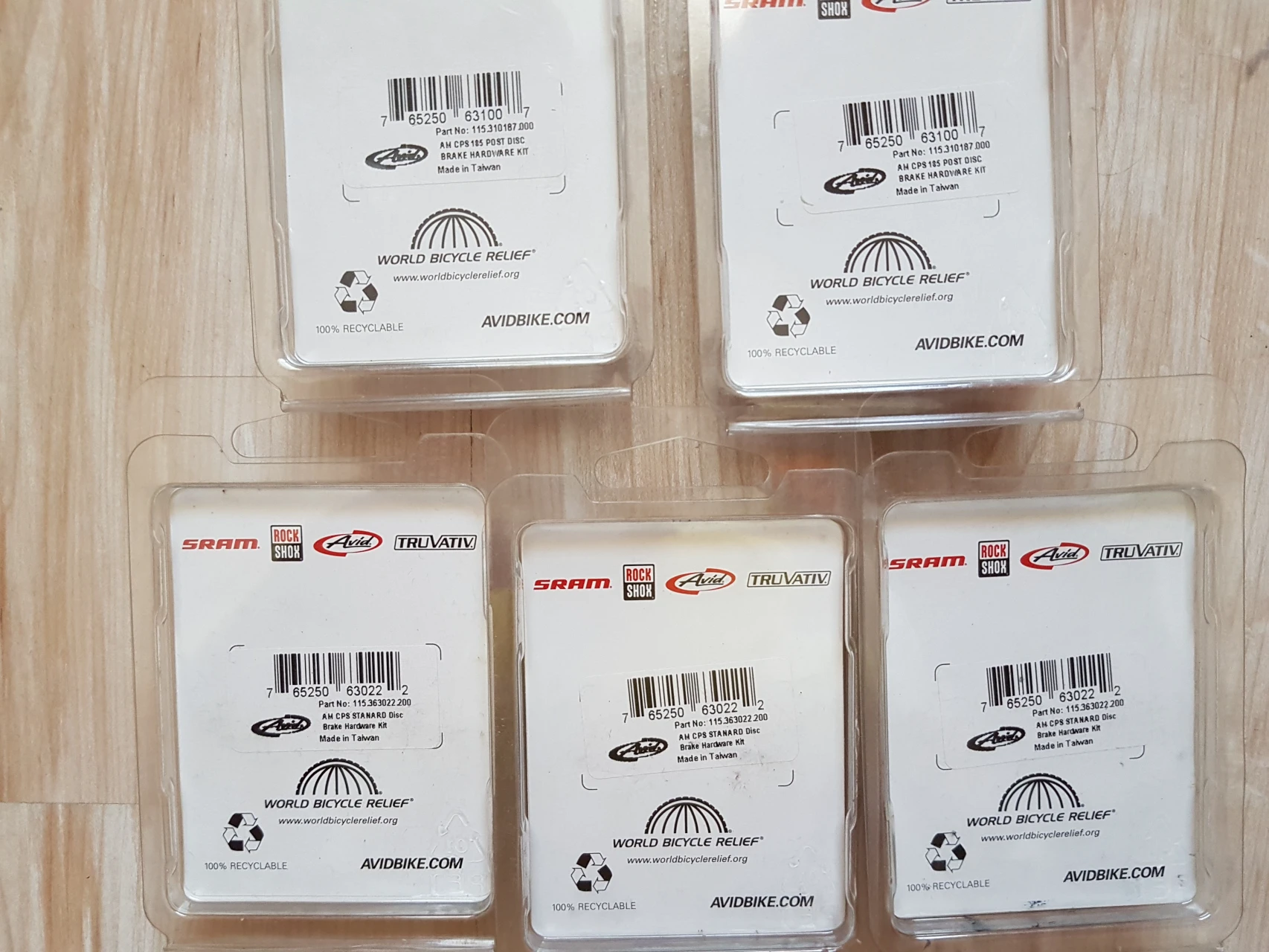 3. Șuruburi, adaptoare SRAM/Avid/Shimano pentru frâne