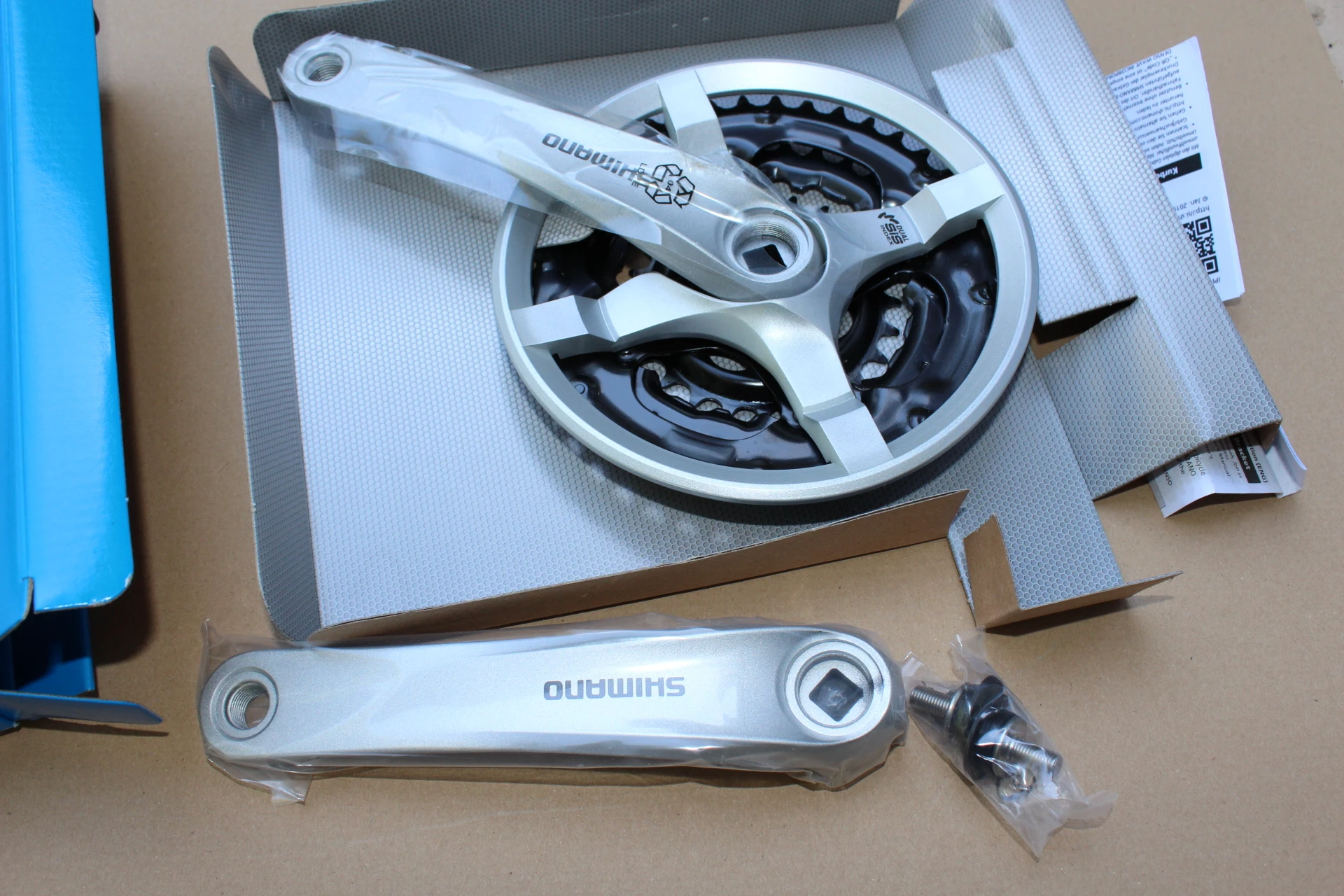 1. Shimano FC-TY501 Tourney 42-34-24T - gri 175mm lungime brat