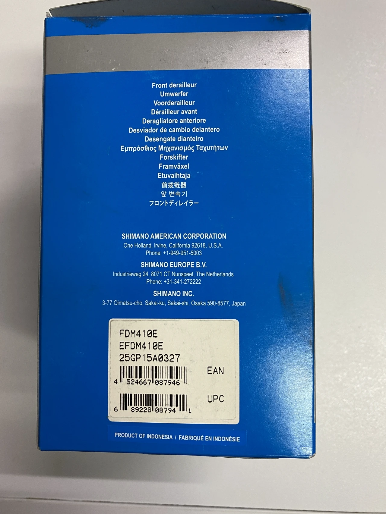 1. Schimbator de fata Shimano Alivio FD-M410-E prindere BB pentru 7/8 viteze