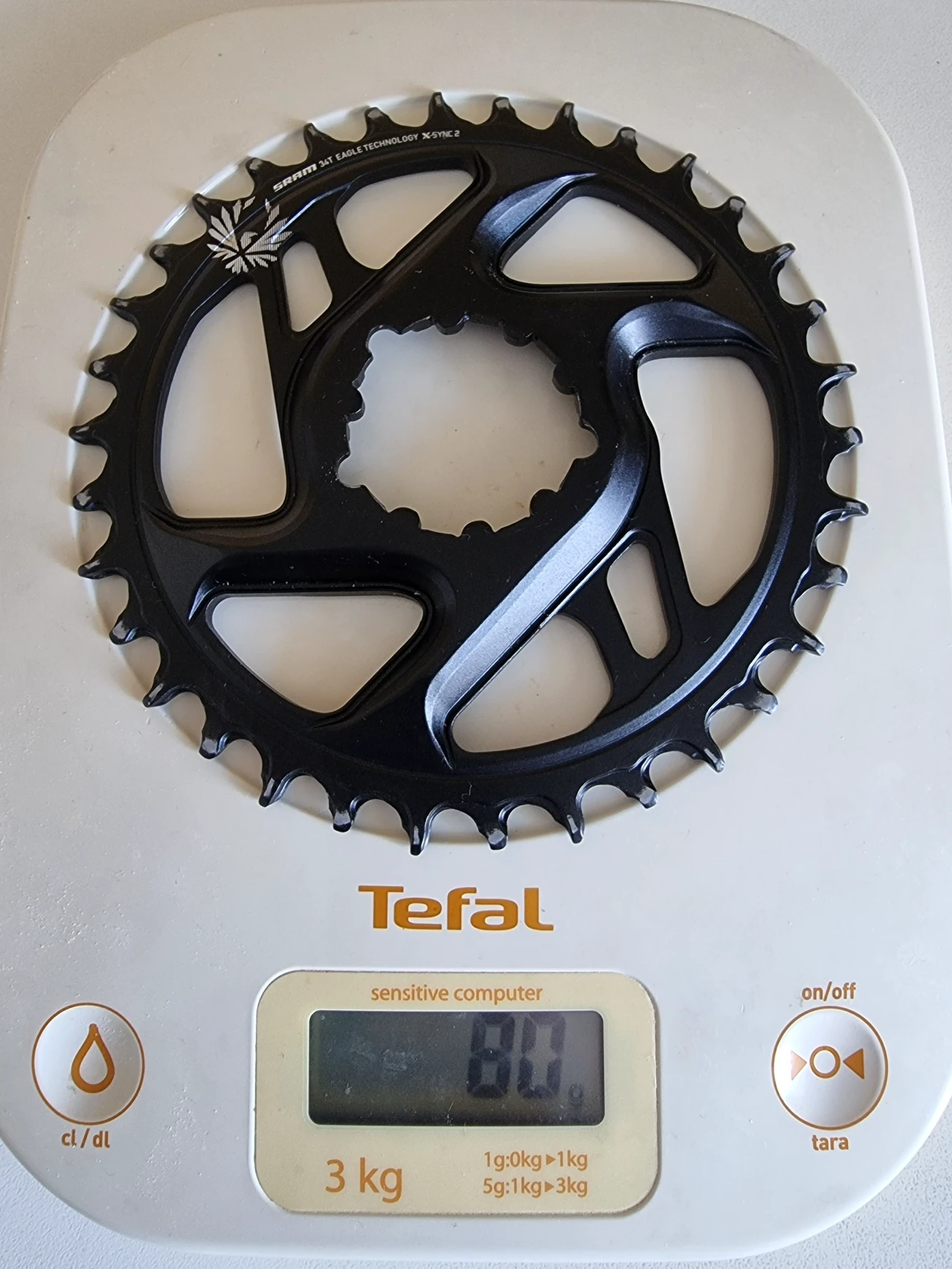1. Foaie SRAM Eagle X-SYNC 2 Direct Mount Chainring - Cold Forged - 6mm Offset 34t