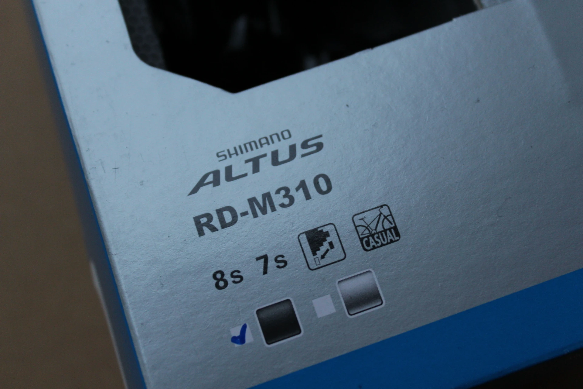 1. Shimano ALTUS RD-M310 7/8vit. schimbator spate