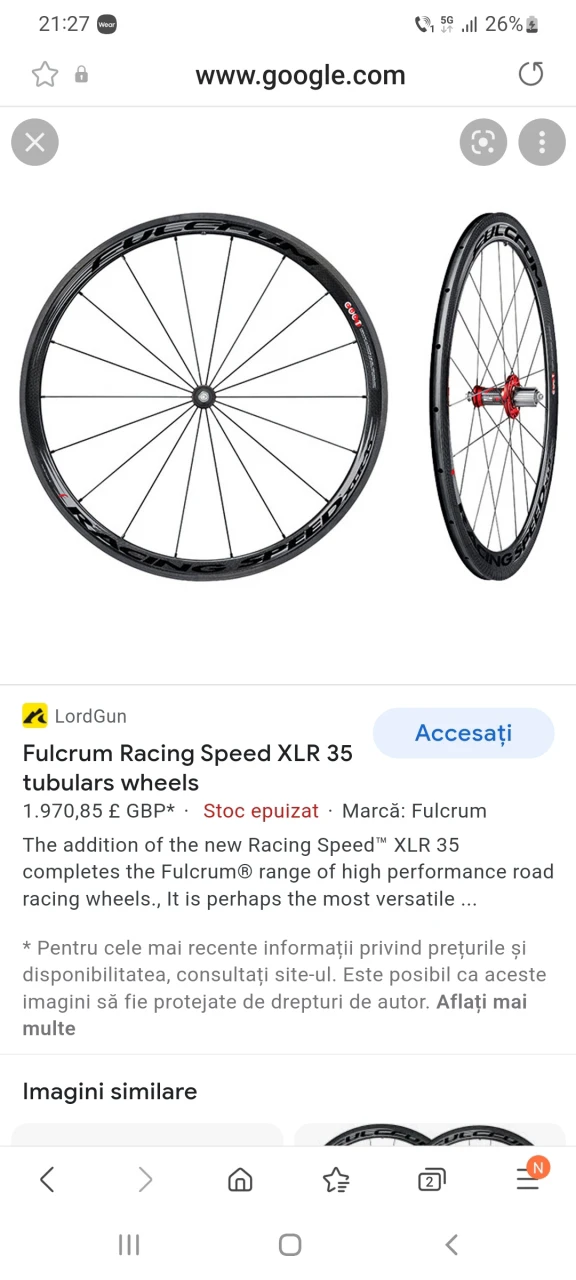 1. Fulcrum speed xlr 35 CULT
