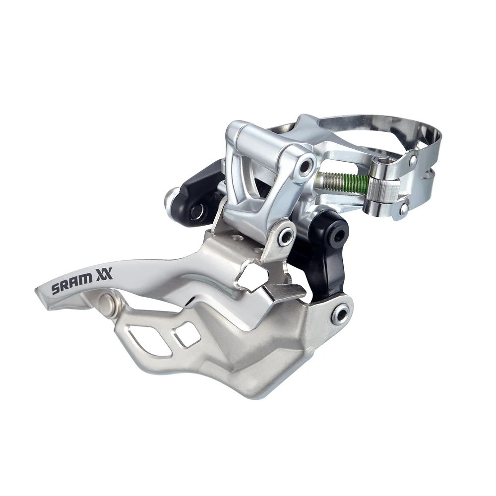 1. SRAM Front Derailleur XX 2x10 High Clamp 34.9mm Top pull