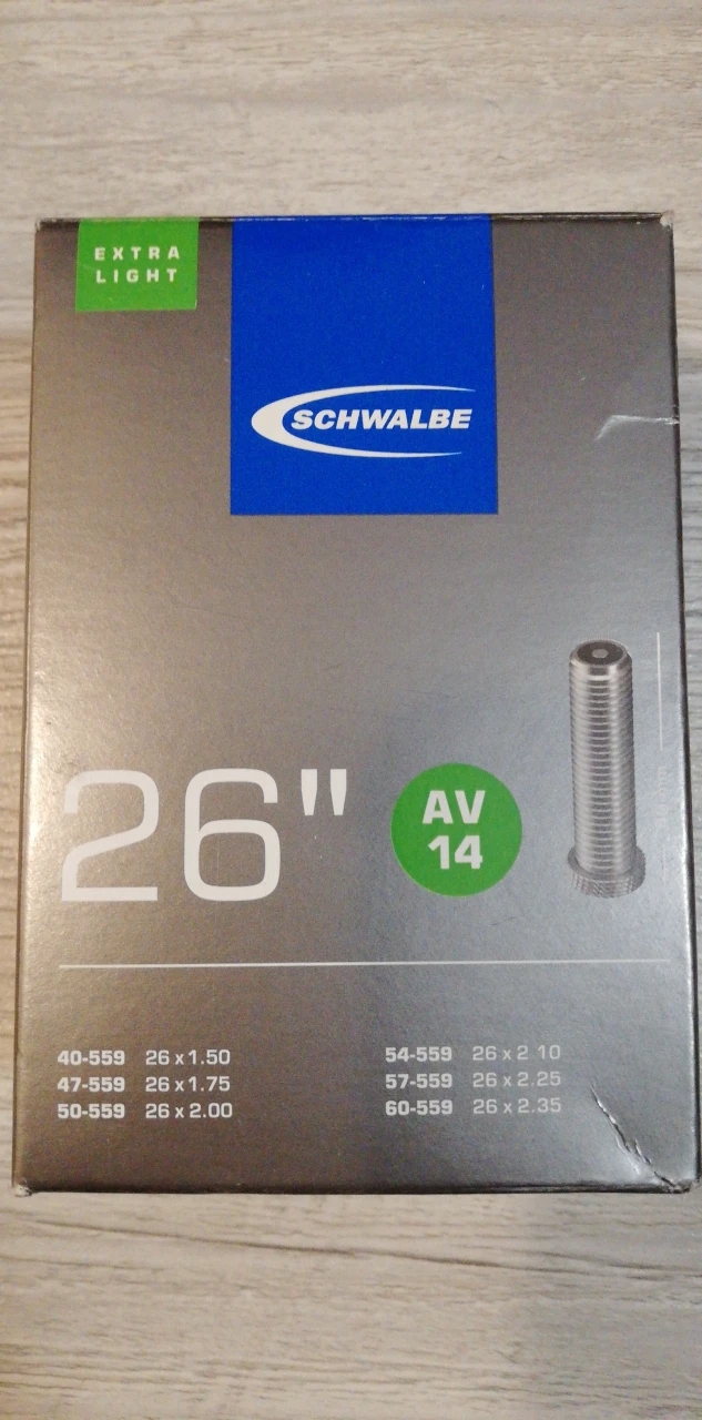 3. Schwalbe 26" camera extra light AV 14 26x1.5-2.35