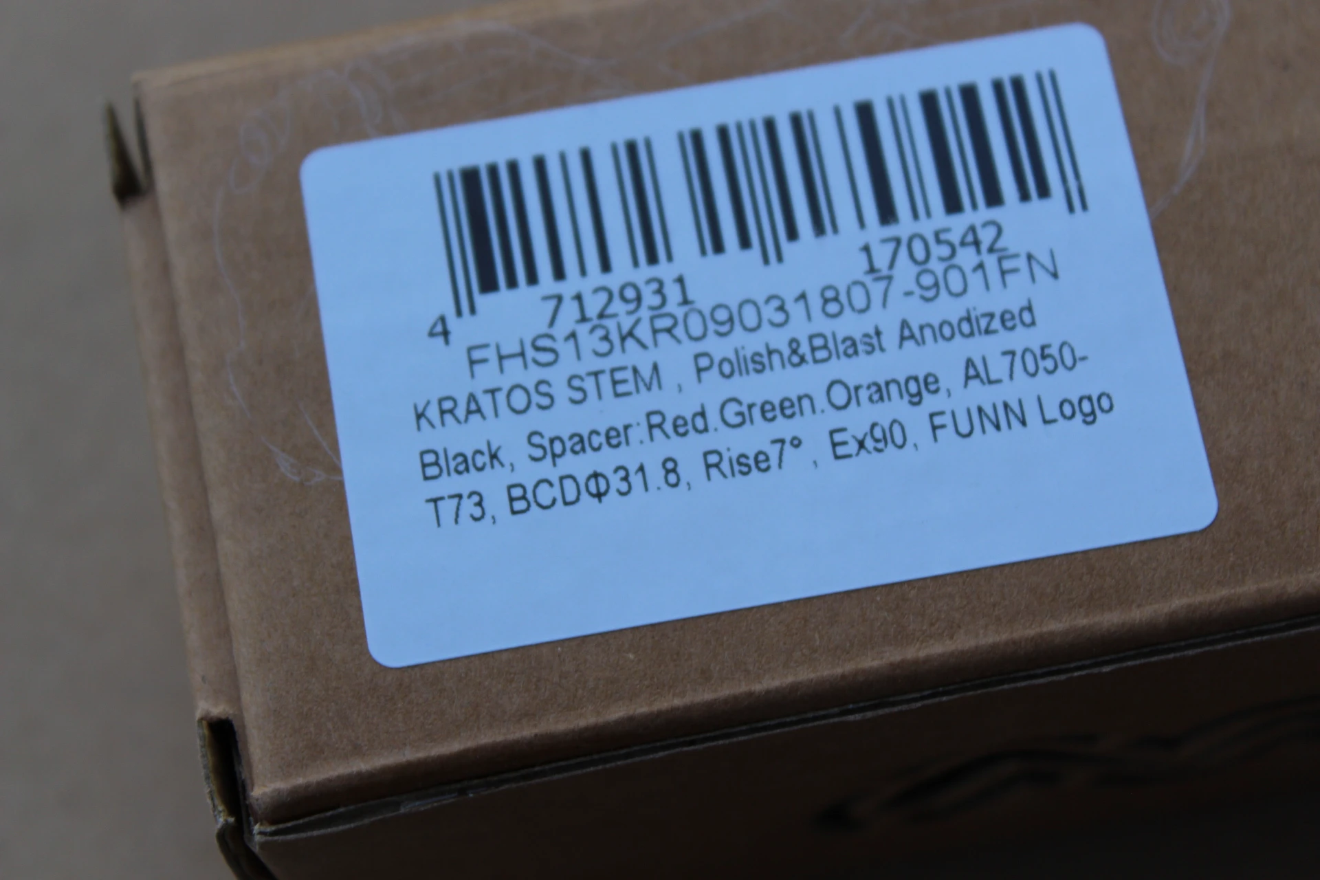 1. FUNN KRATOS 31.8mm - 90mm lung
