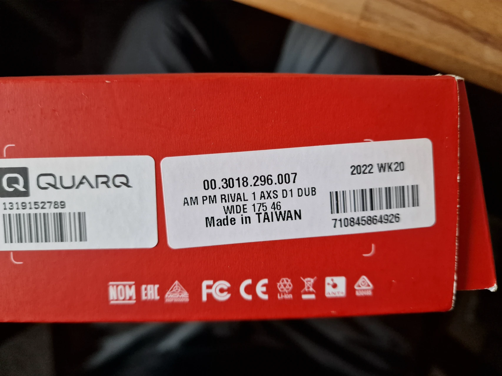 1. SRAM Rival 1 DUB Wide Crank Road 1x46 - 175mm