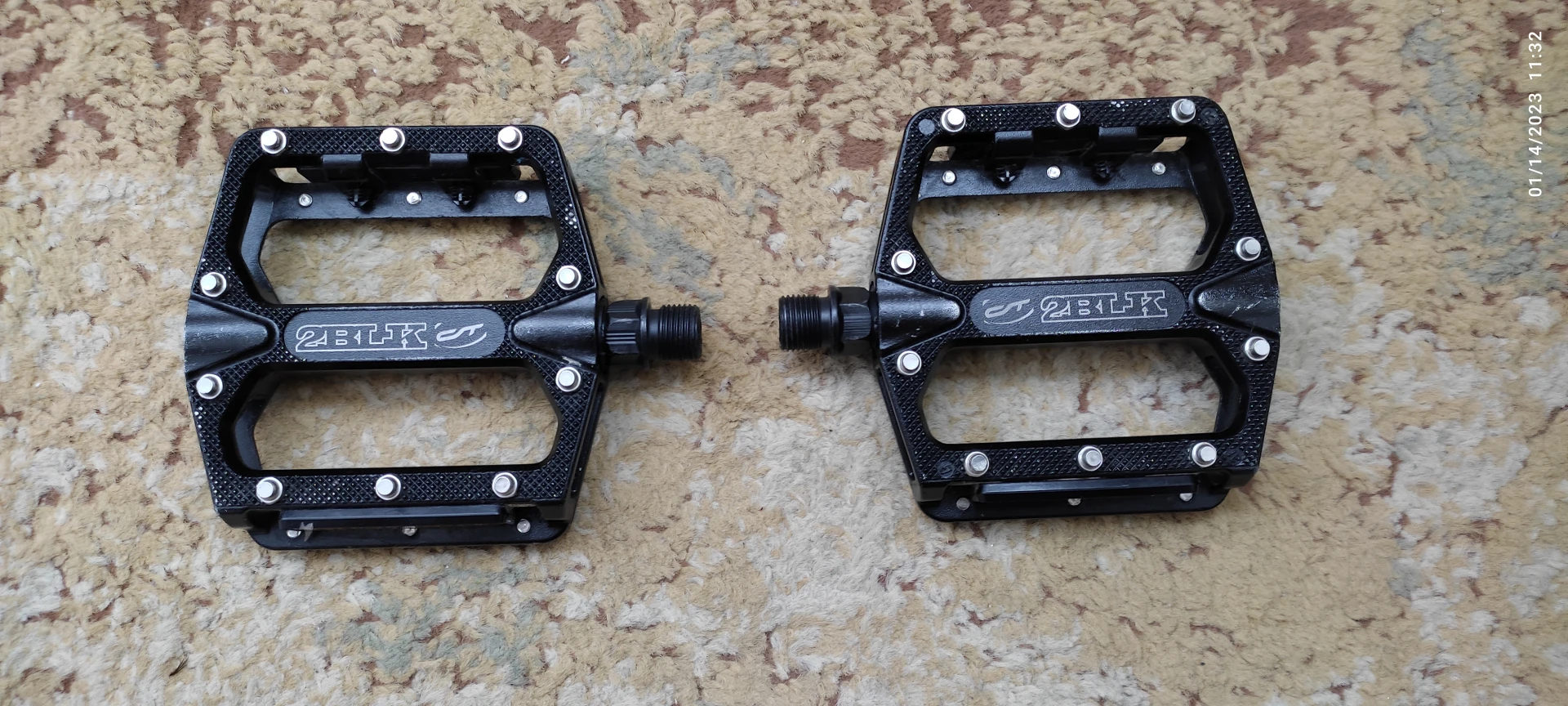 2. Pedale platforma CONTEC 2Black, aluminiu
