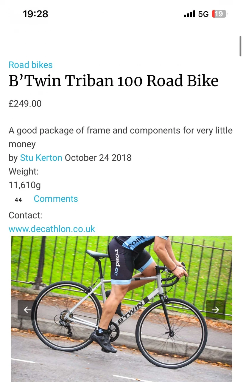 1. Bicicleta Triban