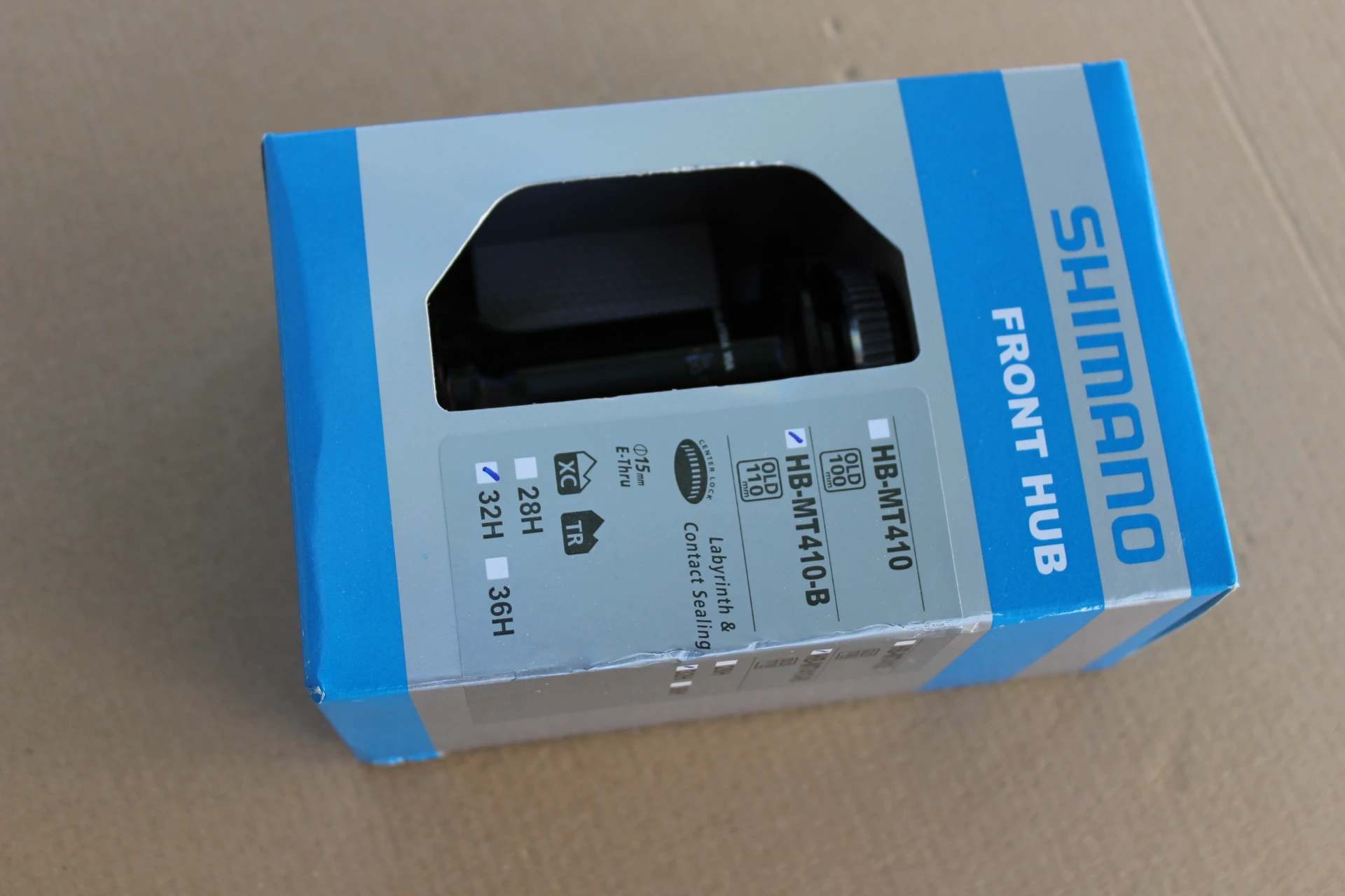 3. Shimano HB-MT410-B Boost Center-Lock butuc fata 15x110mm 32h