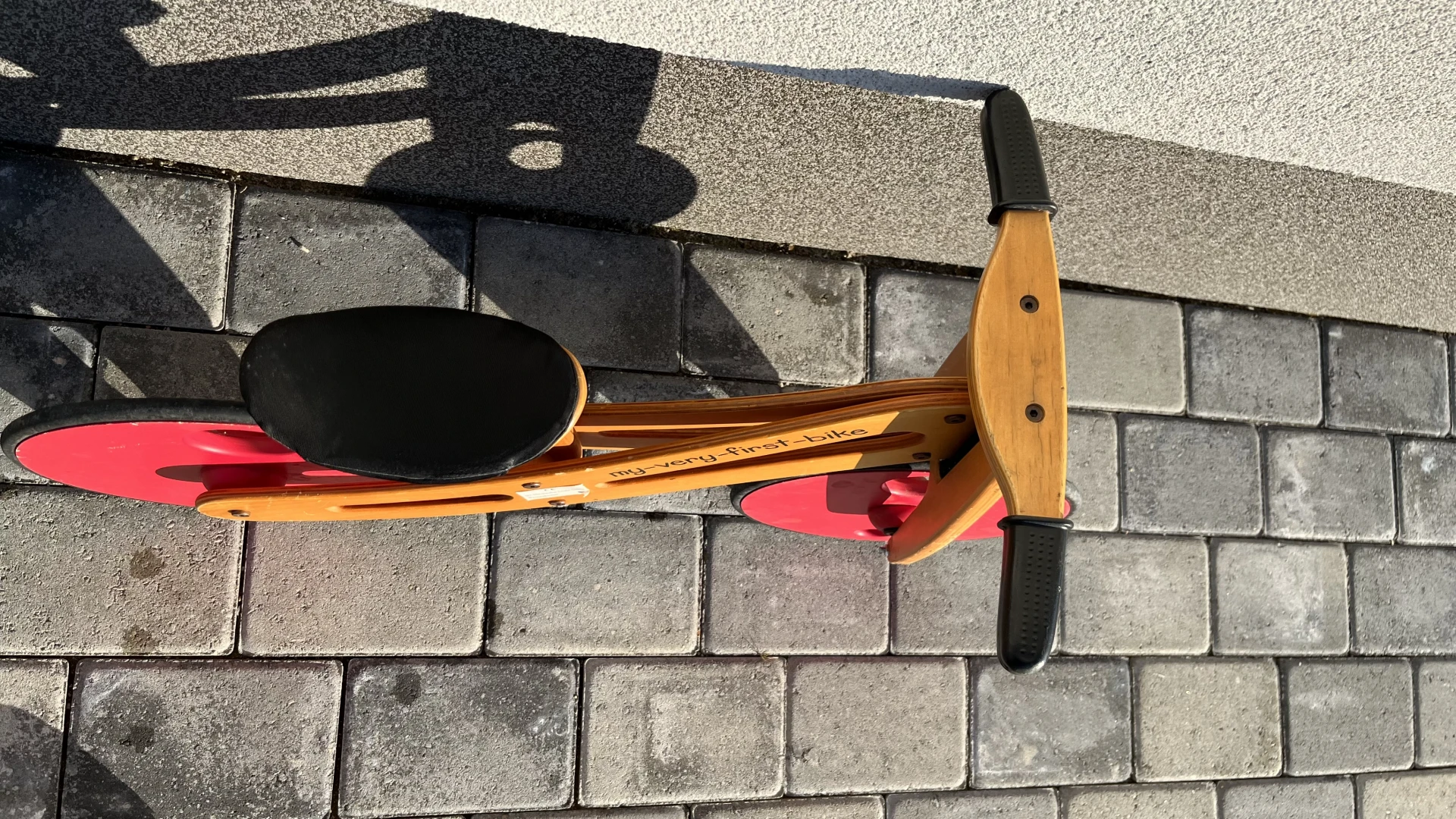 1. Bicicleta copii , lemn , prima bicicleta , model fara pedale