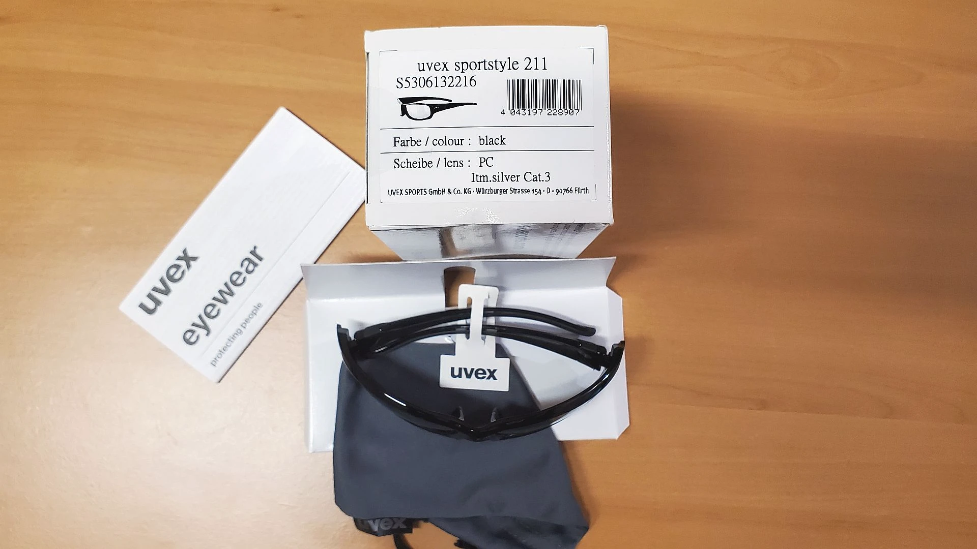 1. Ochelari Uvex Sportstyle 211, Black, S3