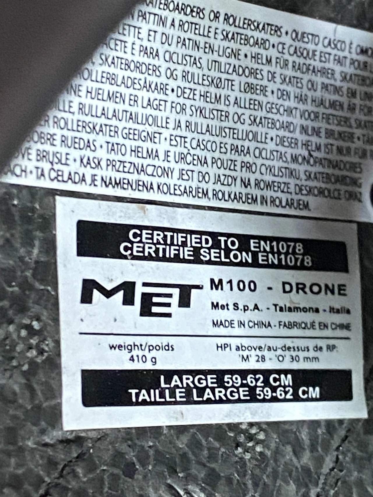 1. Casca TT MET DRONE L
