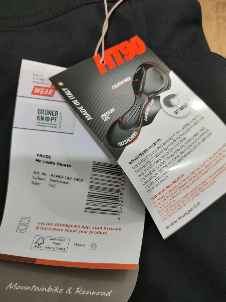 1. Vaude Ledro pantaloni scurti MTB