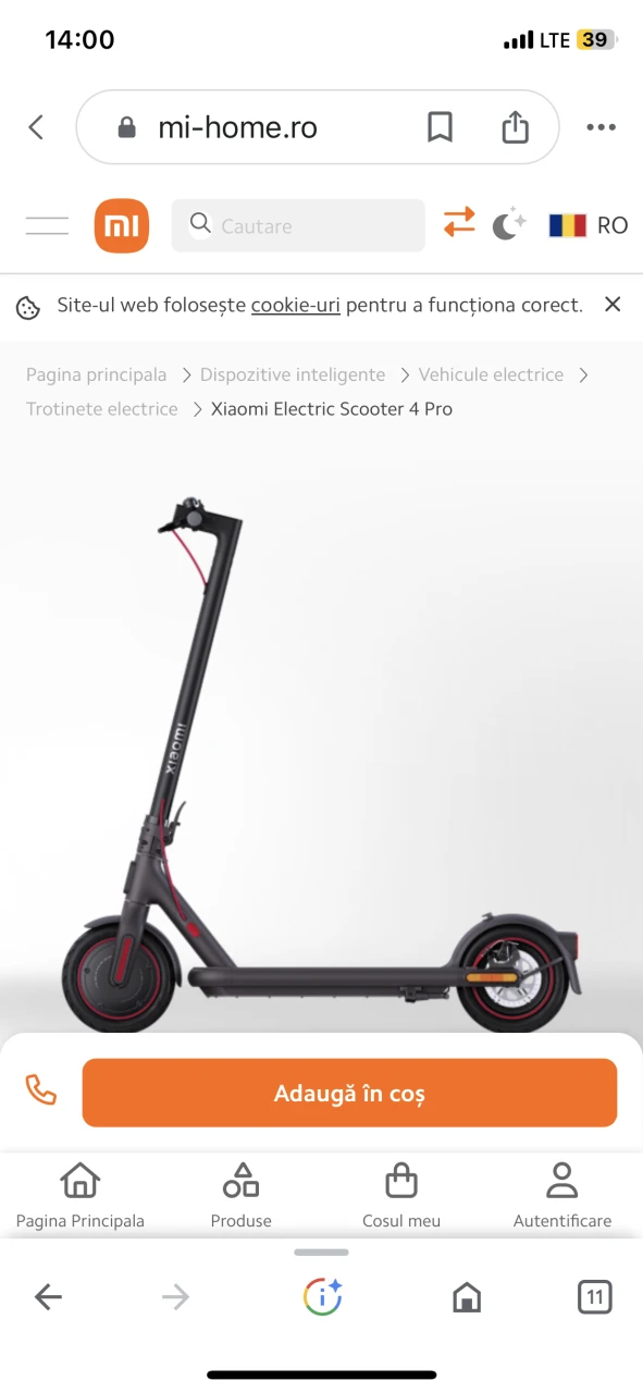 1. Schimb trotineta electrica