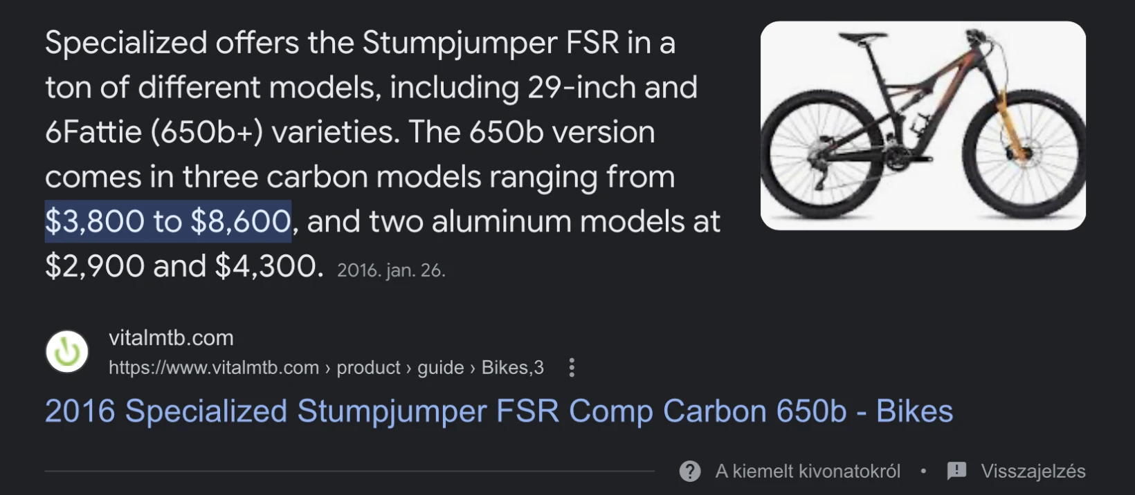 1. Specialized Stumpjumper fsr
