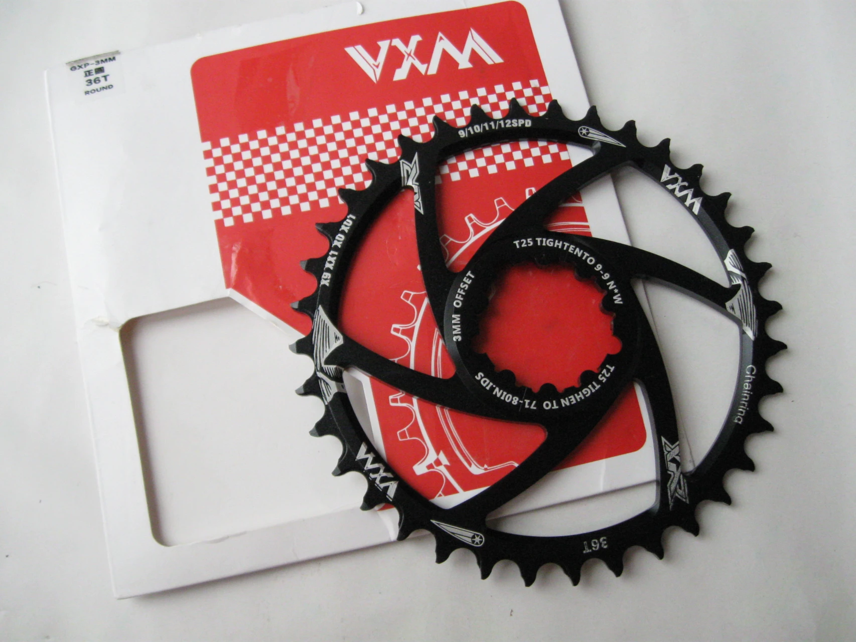 1. Foaie angrenaj VXM direct mount 36T offset 3 mm noua