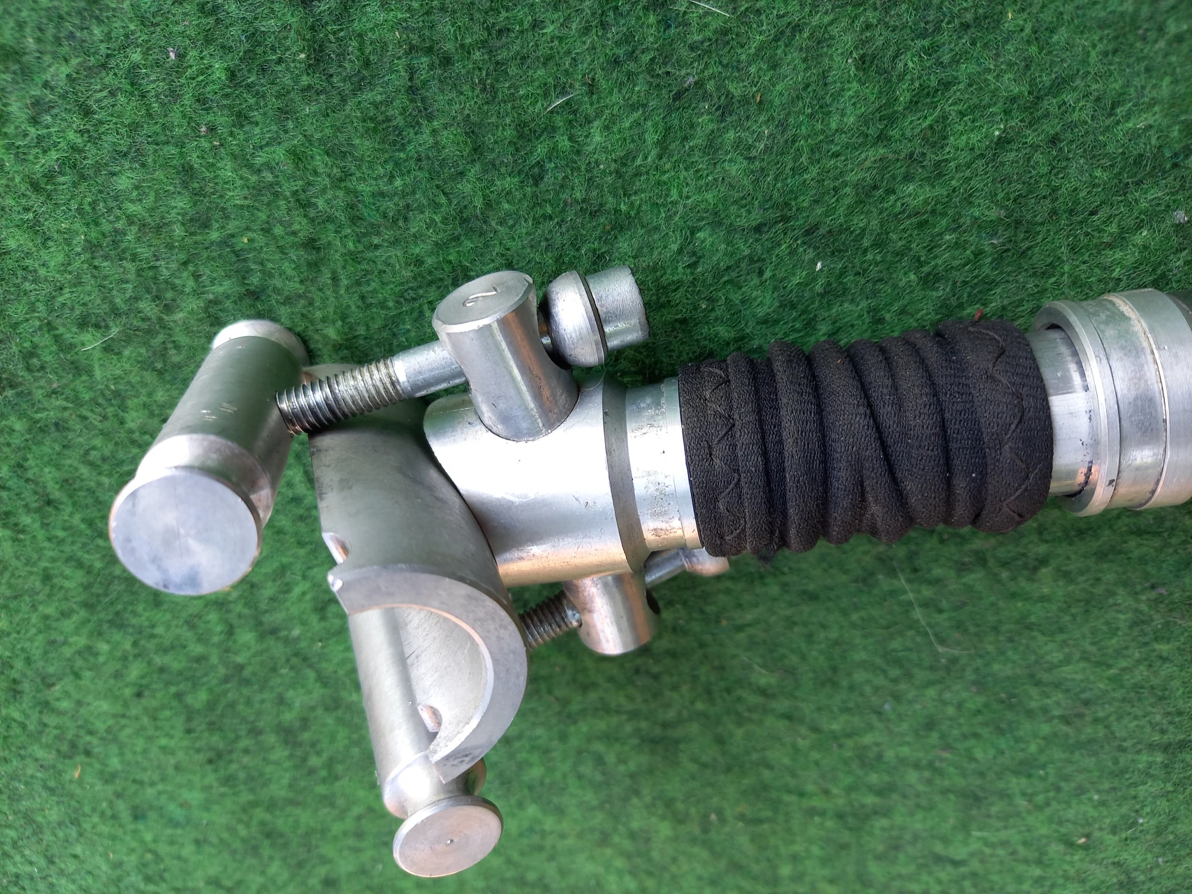 10. Tija de șa cu suspensie model vintage 26.4 mm otel inoxidabil