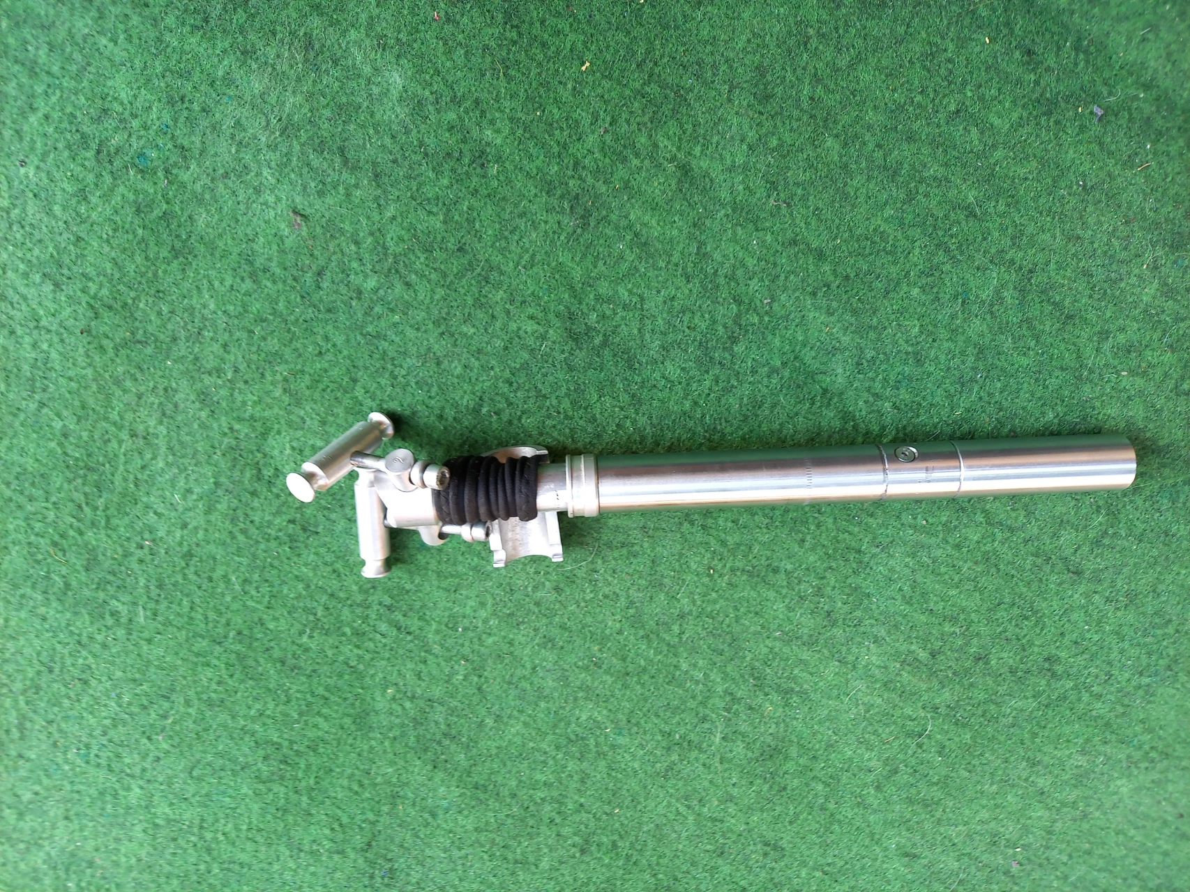 8. Tija de șa cu suspensie model vintage 26.4 mm otel inoxidabil