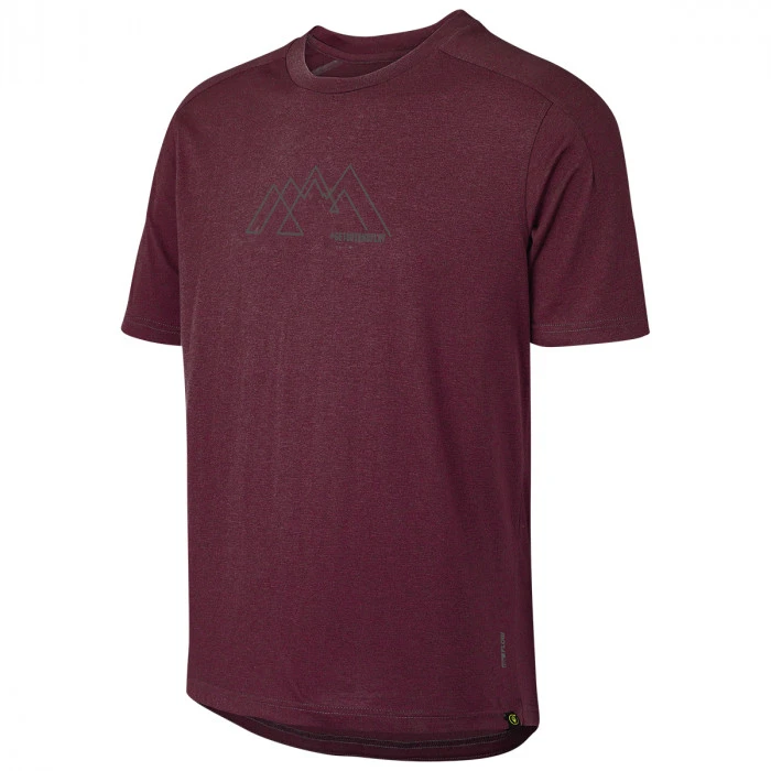 1. IXS FLOW TECH TEE MNT GRAPHIC RAISIN