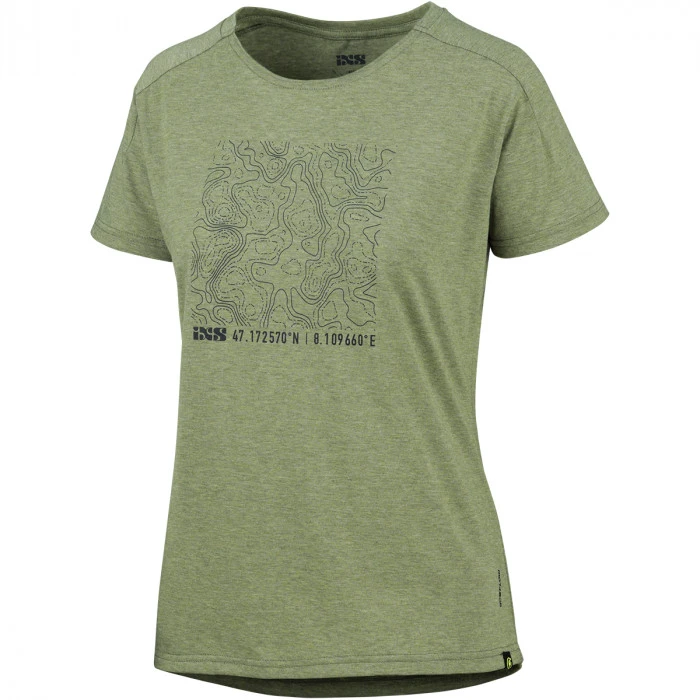 1. IXS FLOW WOMEN CONTOUR TECH TEE OLIVE