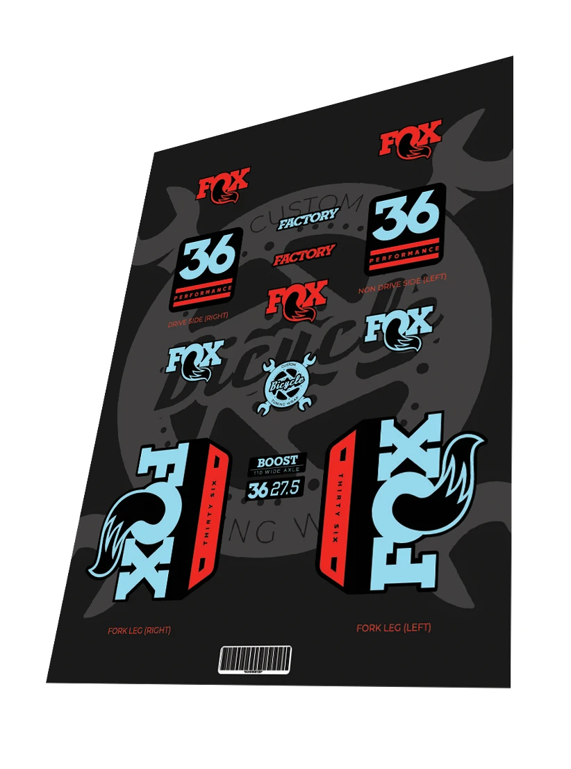 1. Stickere Fox Performance 36 Blood Red Baby Blue