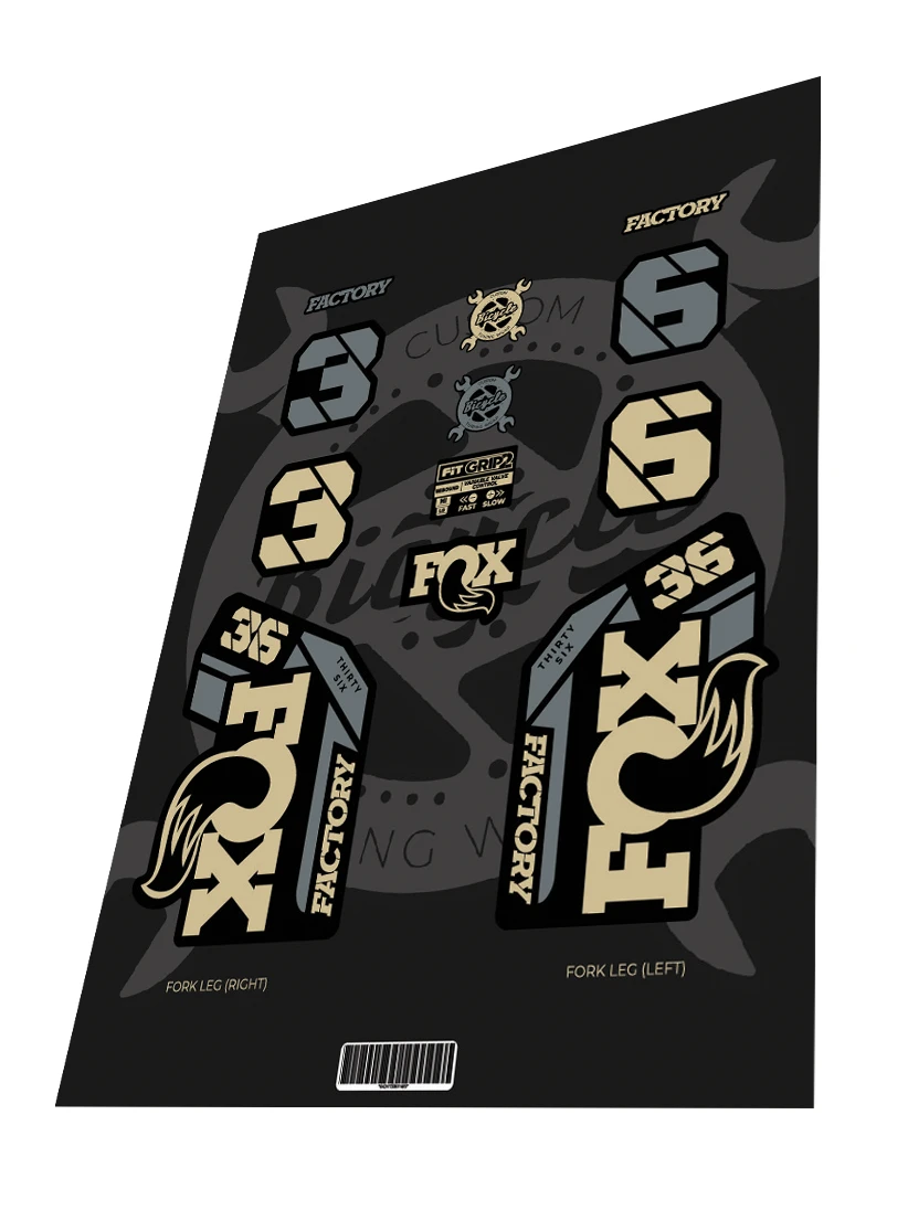 1. Stickere Fox 36 Factory 2022 Dune Grey