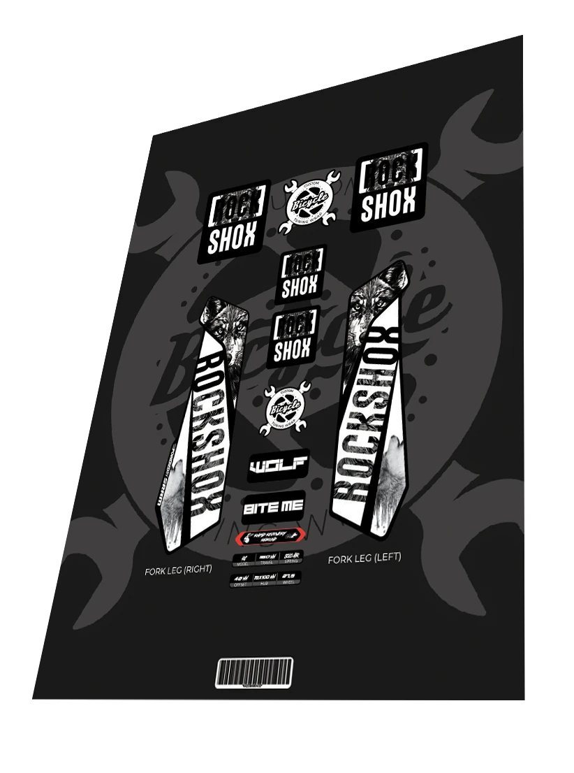 1. Stickere Rockshox Pike Wolf 2016