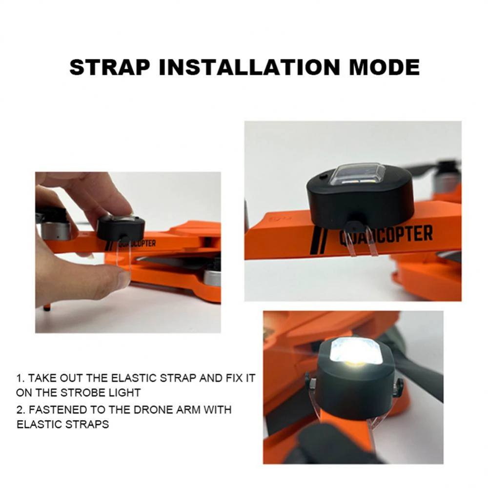 1. Mini Lumina stop bicicleta sau drona cu acumulator USB
