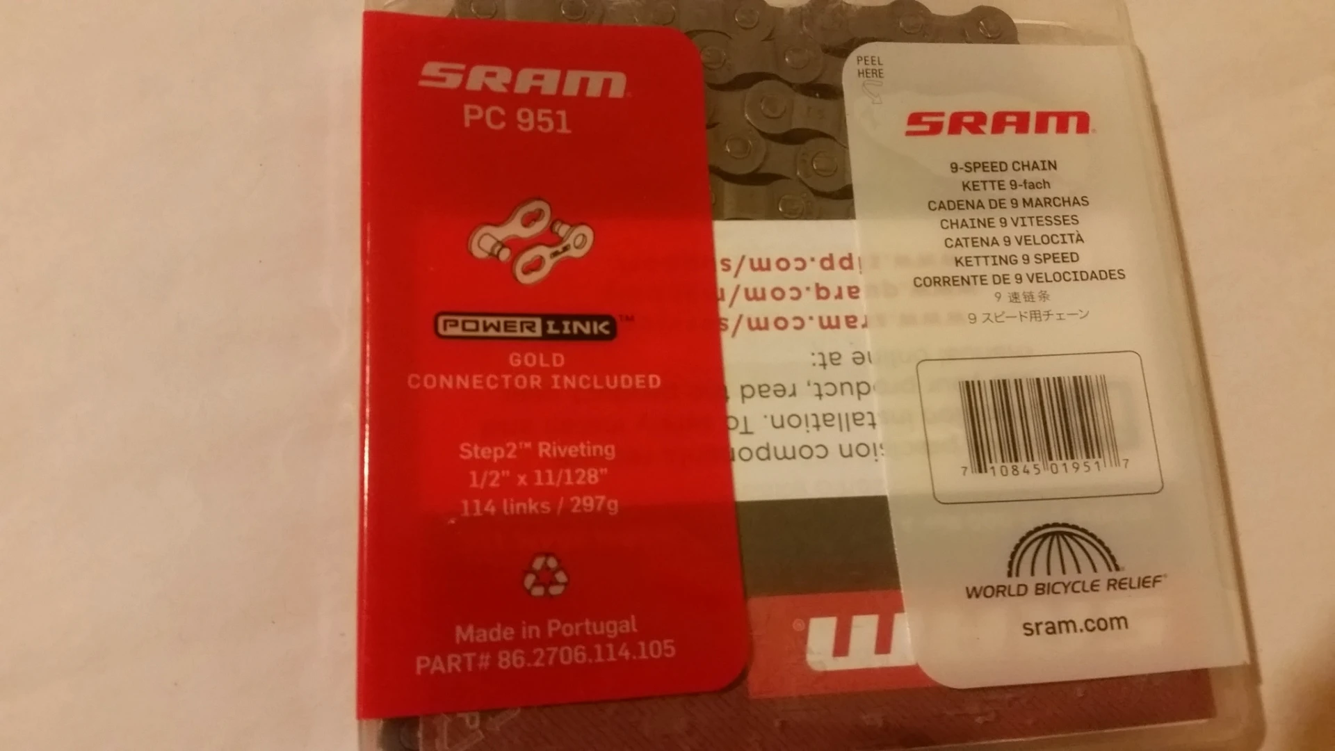 3. Sram PC-951 9 viteze + gold link