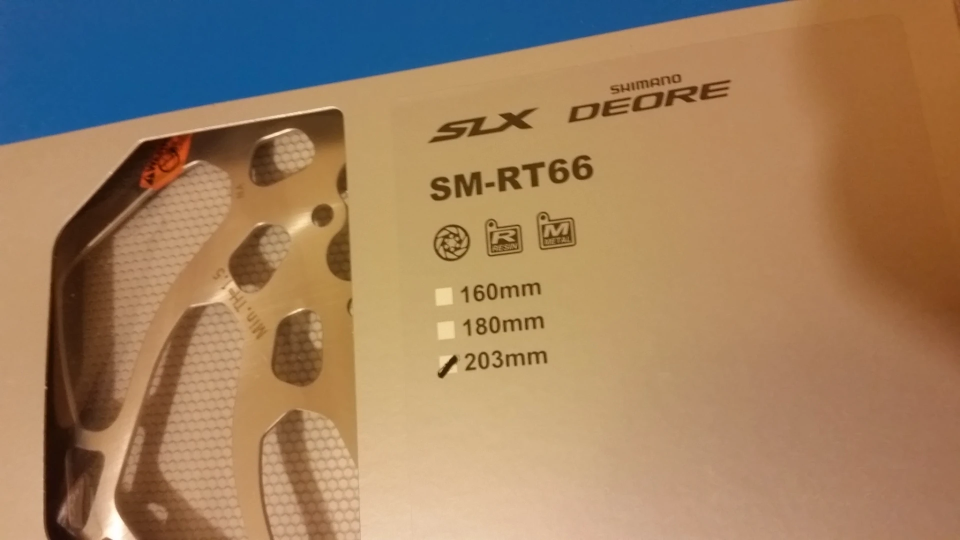 7. Shimano SLX disc SM-RT66 203mm + suruburi