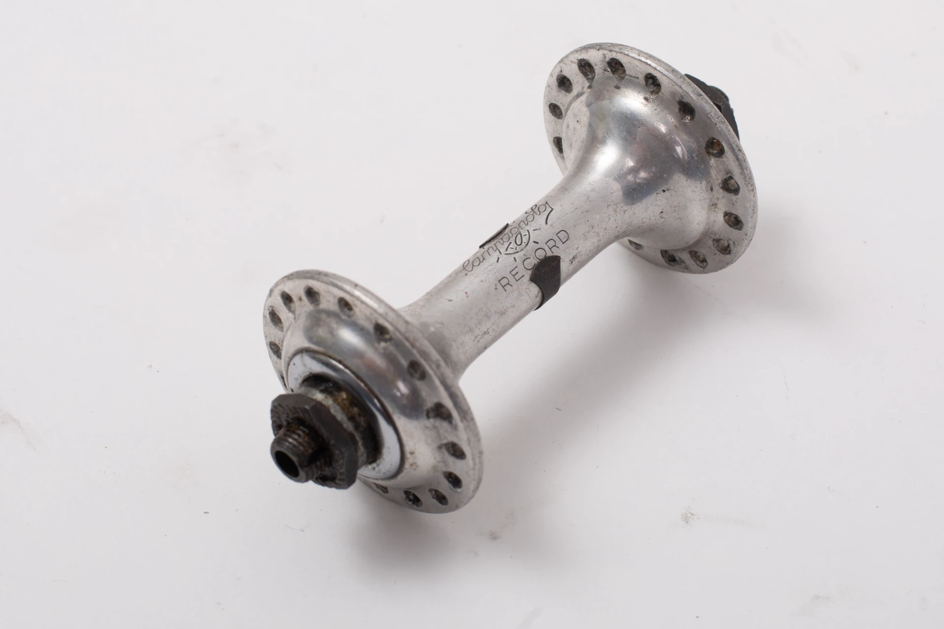 4. Butuc fata Campagnolo Record 32g, 28g, 36g flansa mare / mica
