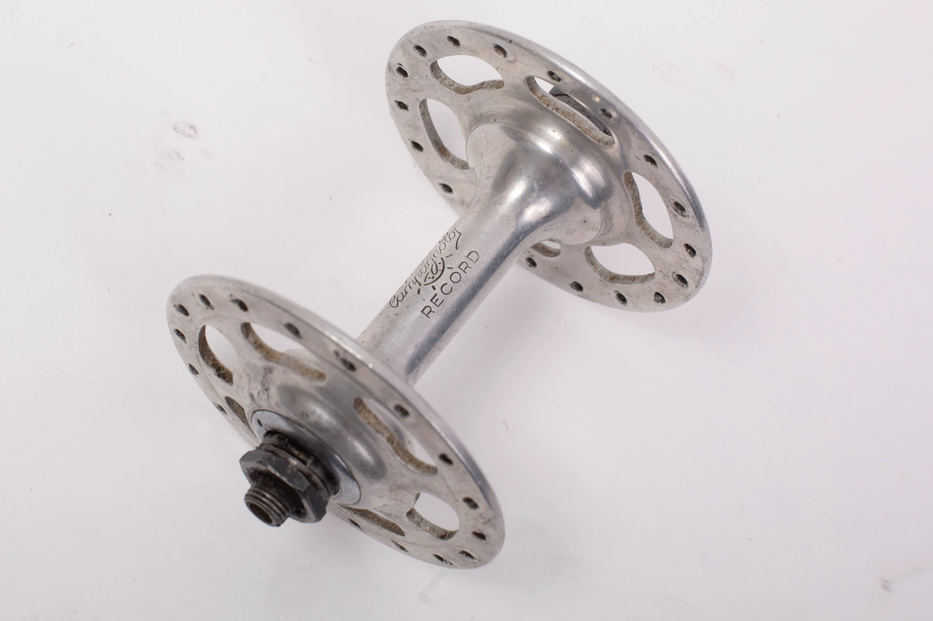 2. Butuc fata Campagnolo Record 32g, 28g, 36g flansa mare / mica