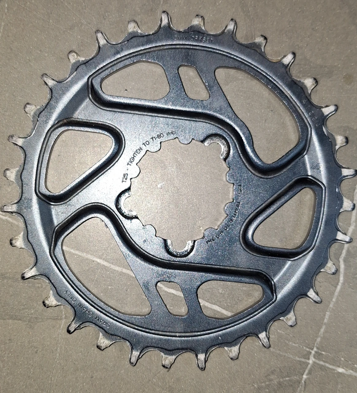 1. Foaie angrenaj SRAM Eagle X-Sync 2 GXP direct mount 32T 3mm offset narrow wide