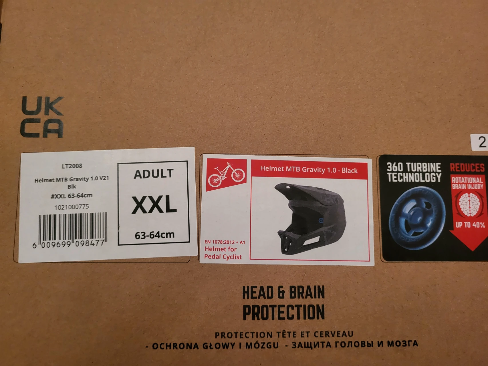 1. Casca MTB Leatt Gravity 1.0