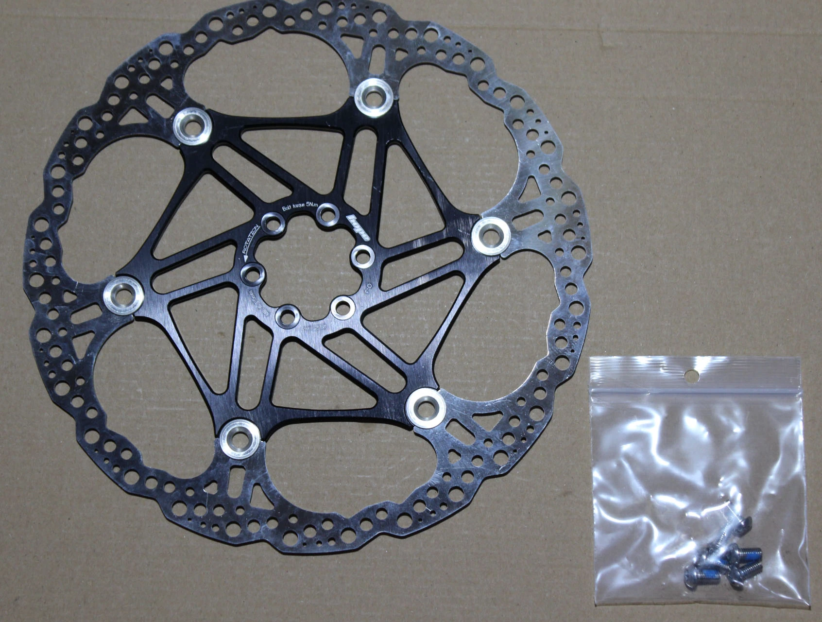 1. Hope Floating 2-piece Downhill - 225mm disc rotor