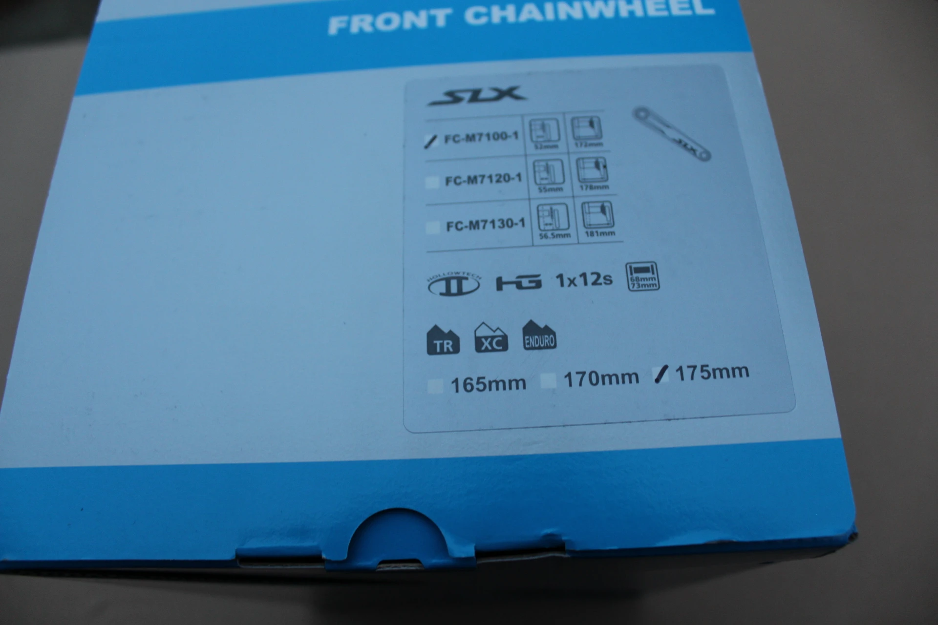2. Shimano angrenaj SLX FC-M7100-1 12-viteza - 175mm fara chainring