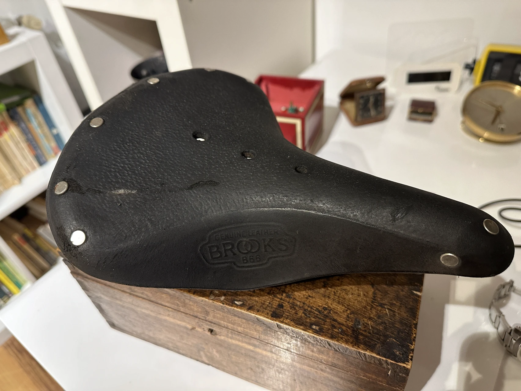 1. Brooks B66 sa bicicleta anglia piele vintage