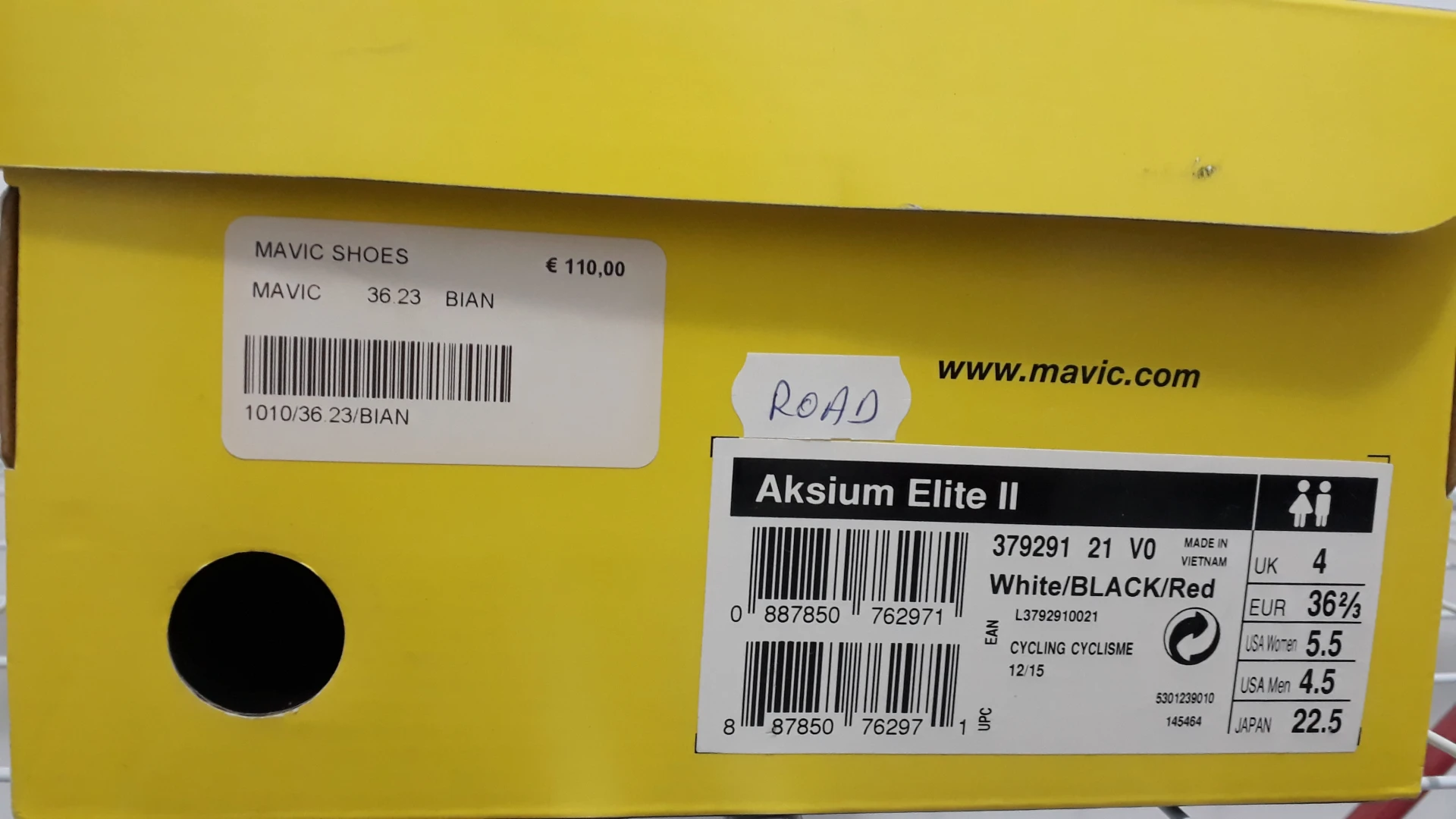 1. Mavic Aksium Elite ll 36 2/3, Sosea, Nou