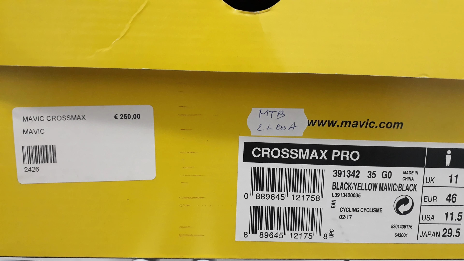 1. Mavic Crossmax Pro carbon Nou, 46