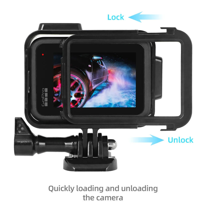 5. Accesorii pt Gopro Hero 9 10 11 12 Carcasa waterproof,Rama,Husa,Set 3 x Folie