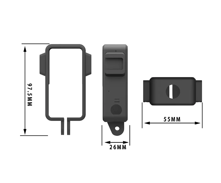 8. Accesorii pt DJI OSMO Action 1 , Carcasa Rama , Husa Silicon ,Set Folie