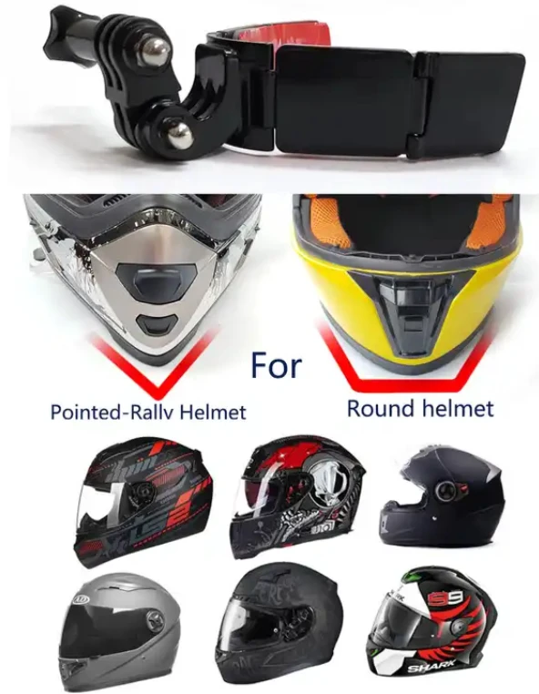 16. Suport a camerelor video la casca full face motocicleta bicicleta downhill fox