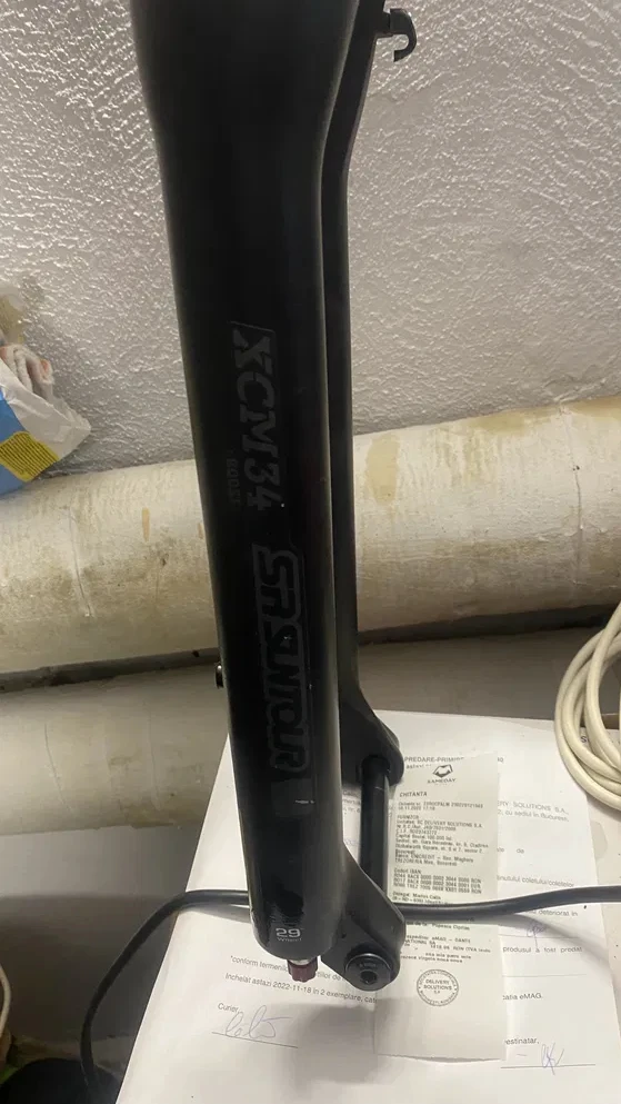 1. Vand furca mtb ebike Sr Suntour XCM 34 Boost 15x110