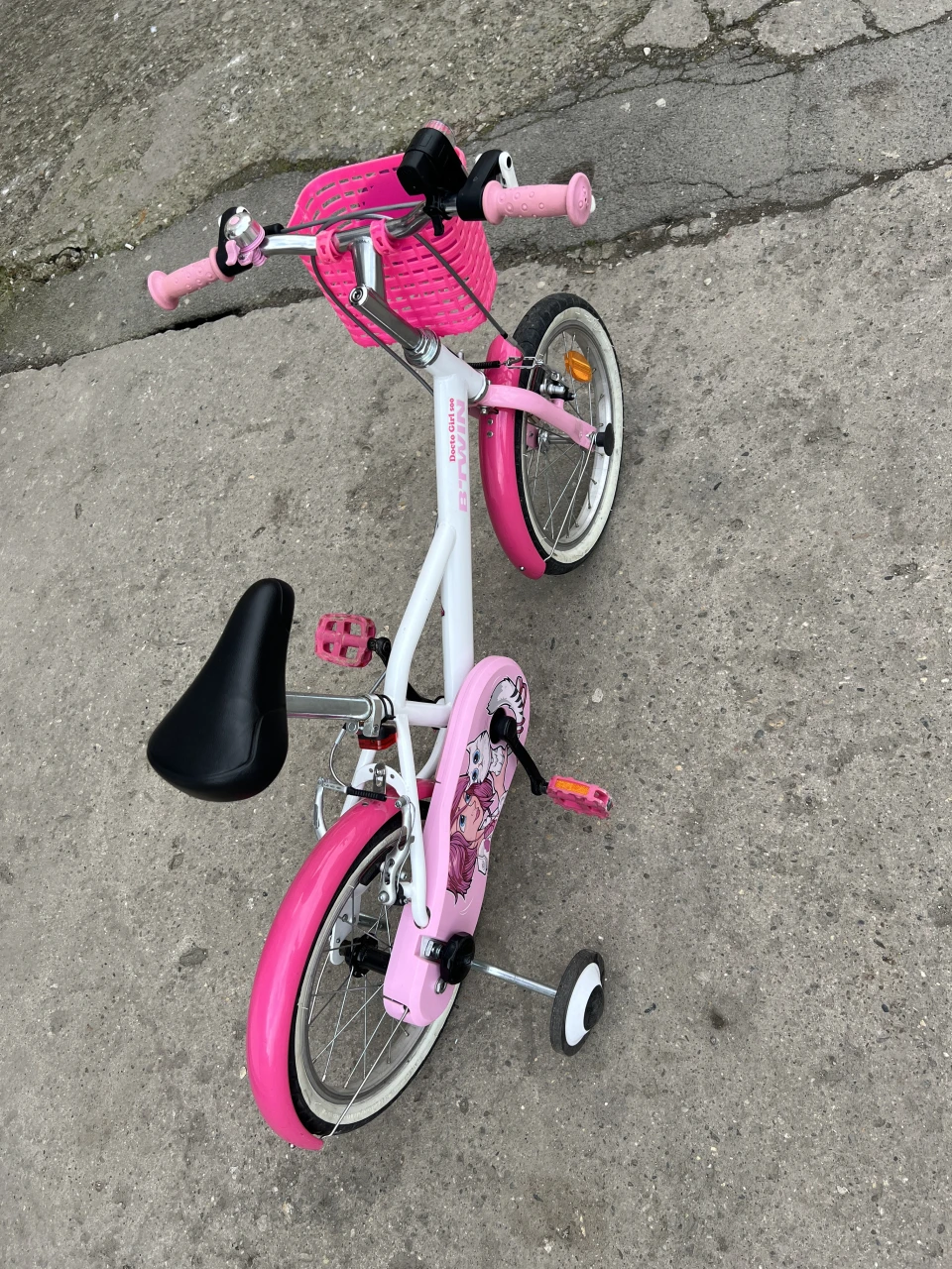 1. Bicicletă BTWIN 16'' 500 DOCTOGIRL