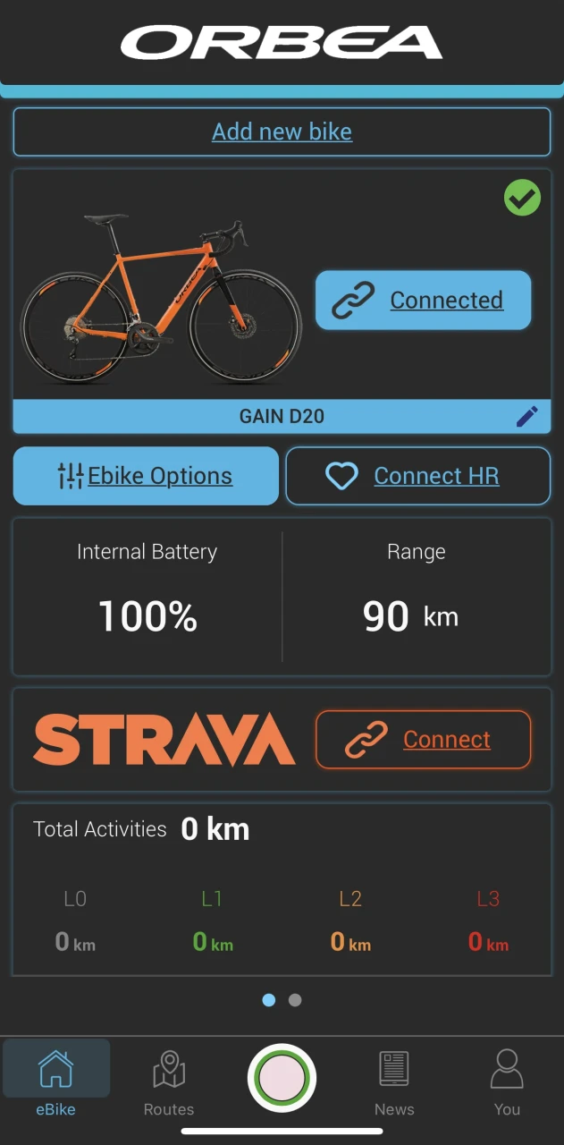 1. Gravel ORBEA Gain D20 (electric) Size L