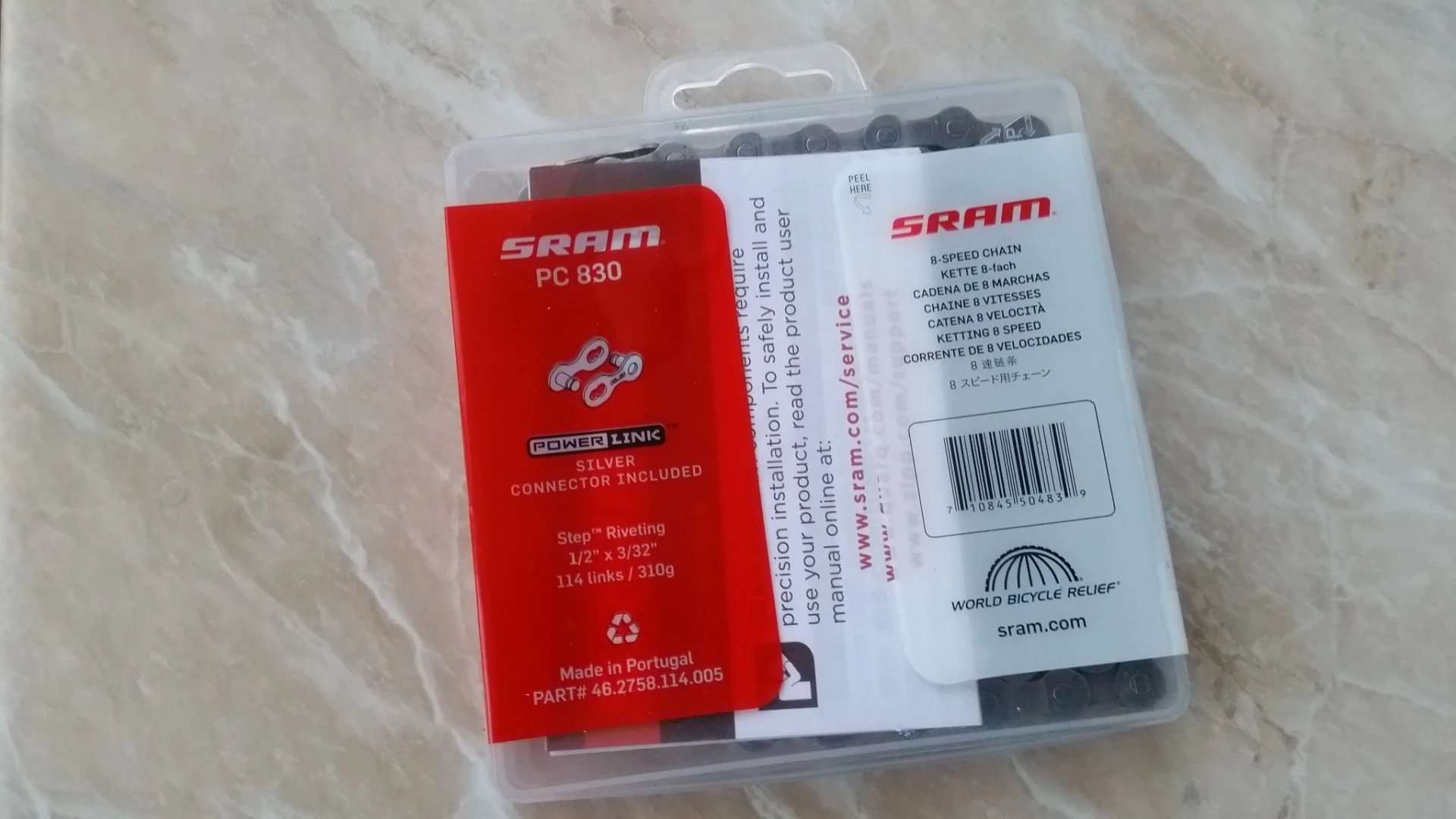 5. Sram PC830 + connector link 8 viteza